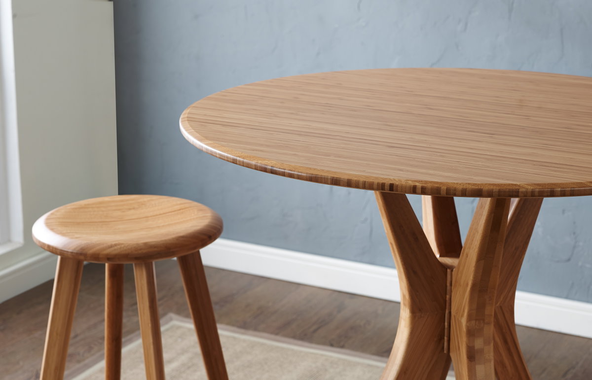 Mimosa Bar Height Table, Caramelized, Counter & Bar Table by Greenington, 36" length x 36" width x 40" height View 3