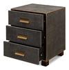 Gideon Shagreen 3 Drawer Side Table, Gry thumbnail 21