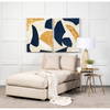 Reva III (Small) 16L x 16W Gold Round Top Cast Aluminum Accent Table, Side & End Table by Mercana, 16.25" length x 16.25" width x 17" height thumbnail 2