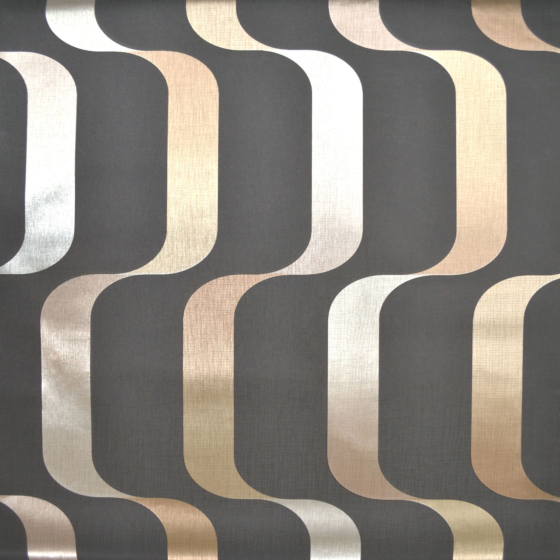Ribbon Black Wallpaper, by York Wall, 33' length x 1'9" width x 0.02" depth View 1