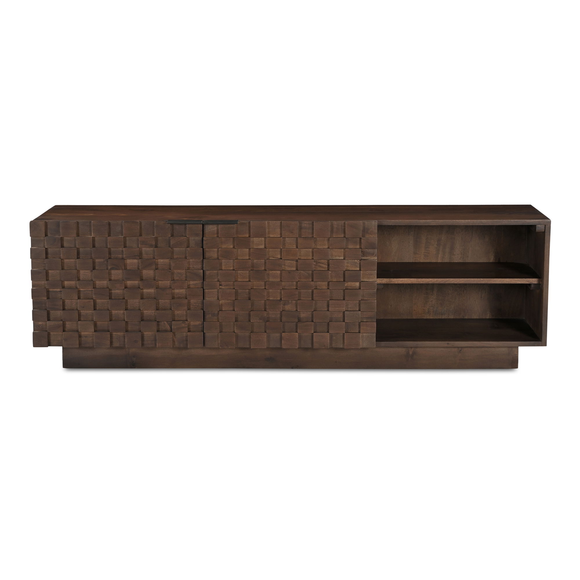 Easton Media Cabinet Brown, Media Console by Moe's Home, 60" width x 18" height x 14" depth View 1