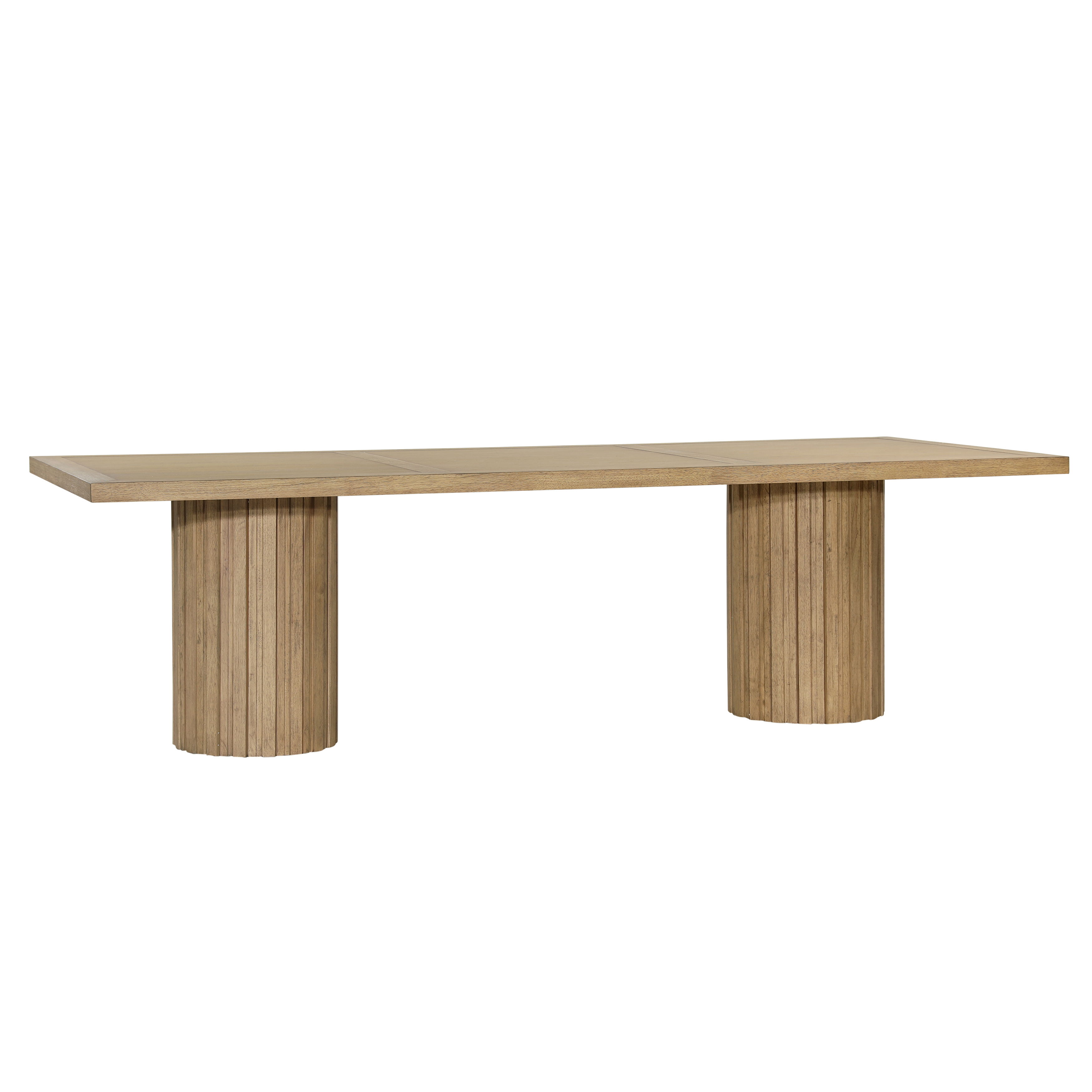 Valery Dining Table Natural 109', by Dovetail, 105.9" width x 30" height x 42" depth View 1