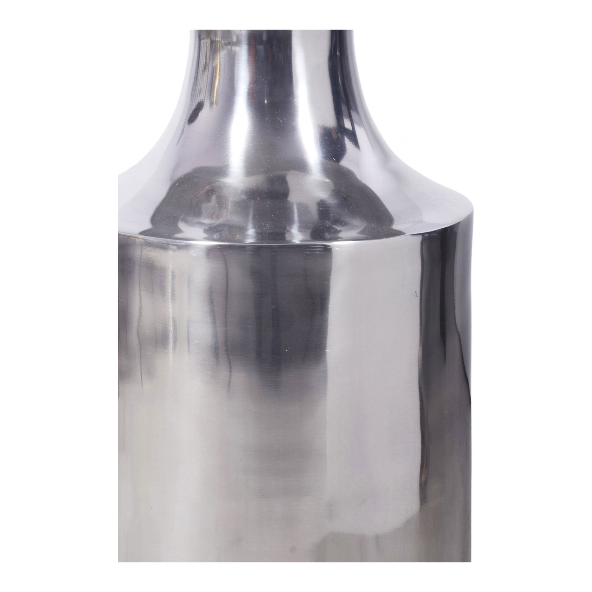 Rassa Accent Table Polished Silver, Side & End Table by Moe's Home, 14.5" width x 21" height x 14.5" depth View 3