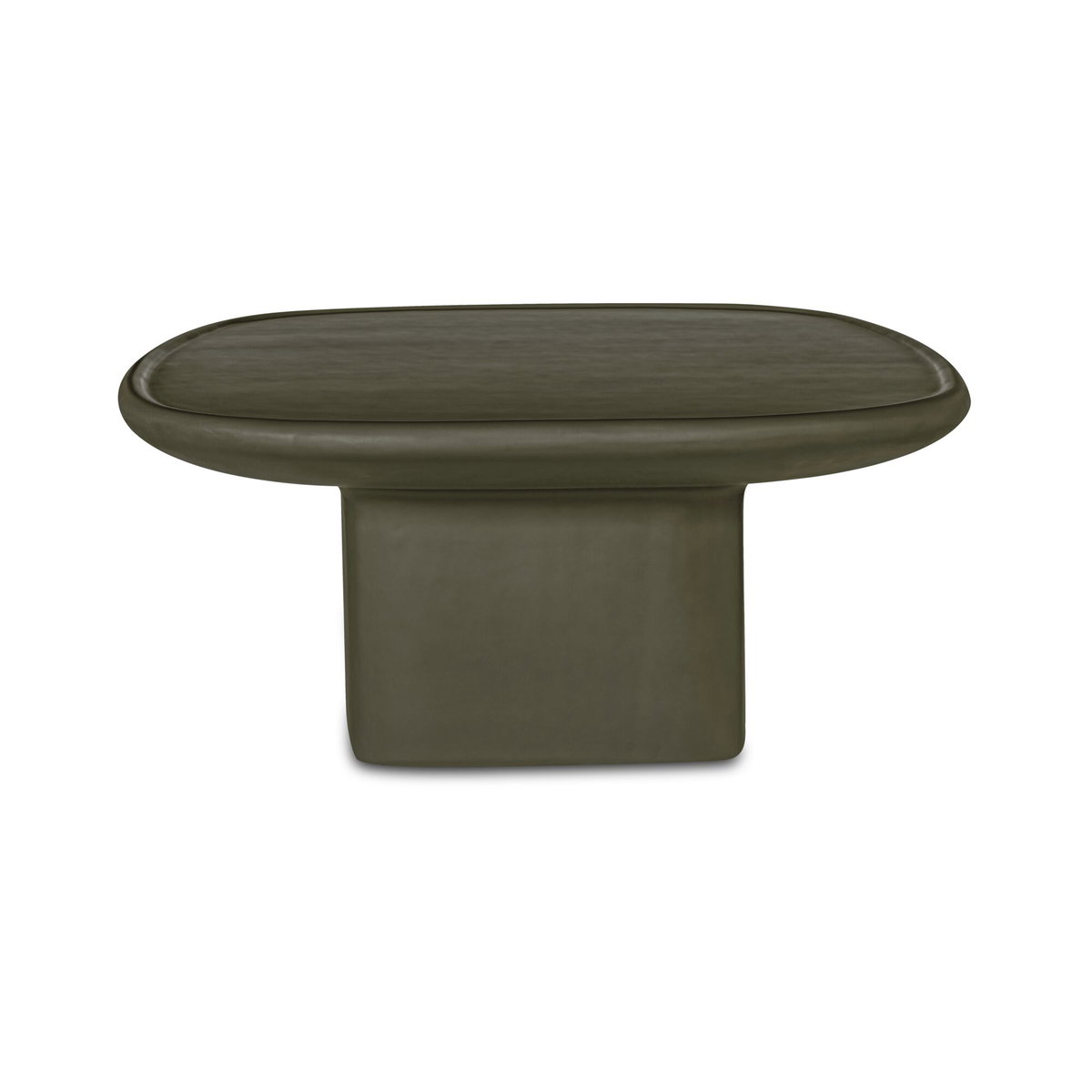 Manon Outdoor Coffee Table Deep Green, Outdoor Table by Moe's Home, 2'11" width x 1'3.5" height x 2'11" depth View 1