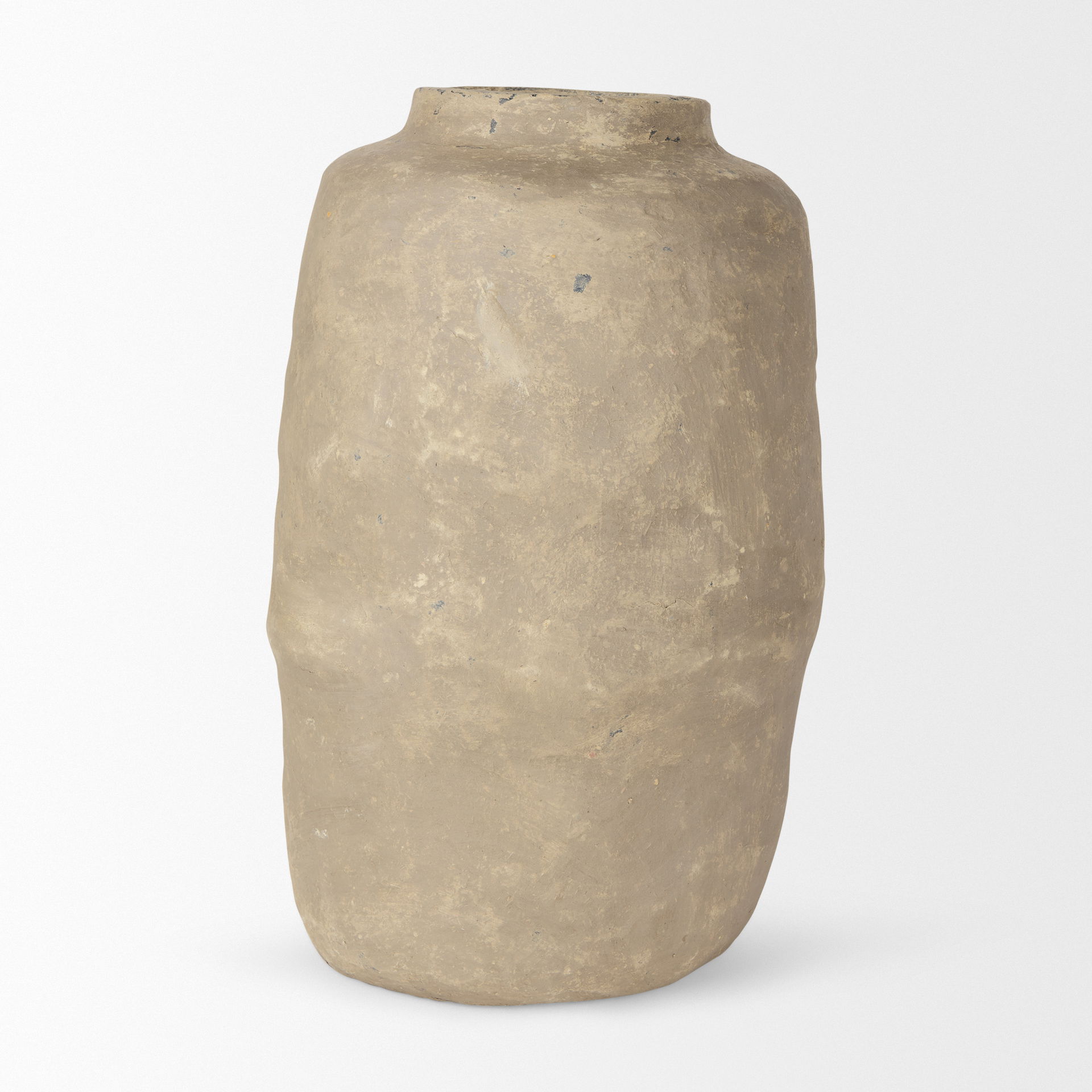 Bala Large Gray Paper Mache Vase, by Mercana, 12" length x 12" width x 18" height View 4