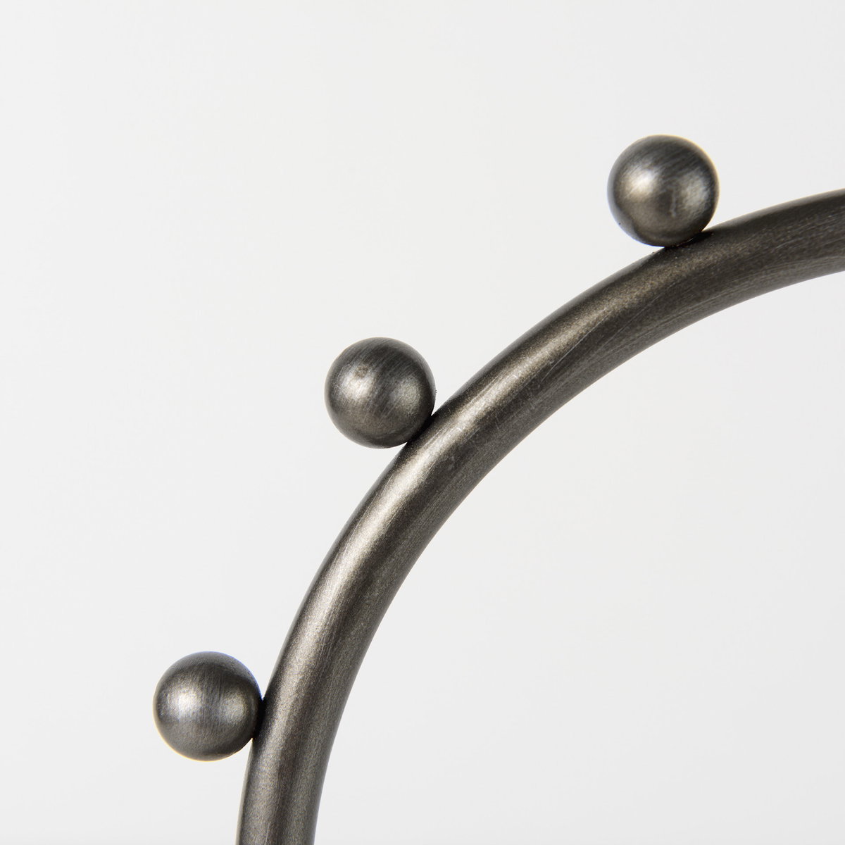 Elio  Large Studded Hoop Object, Decorative Object by Mercana, 8.27" length x 2.95" width x 14.96" height View 6