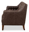 Brooks Leather Tufted 2 Seat Sofa, Sofas & Sectional by Sarreid, 54" length x 32" width x 33" height thumbnail 9