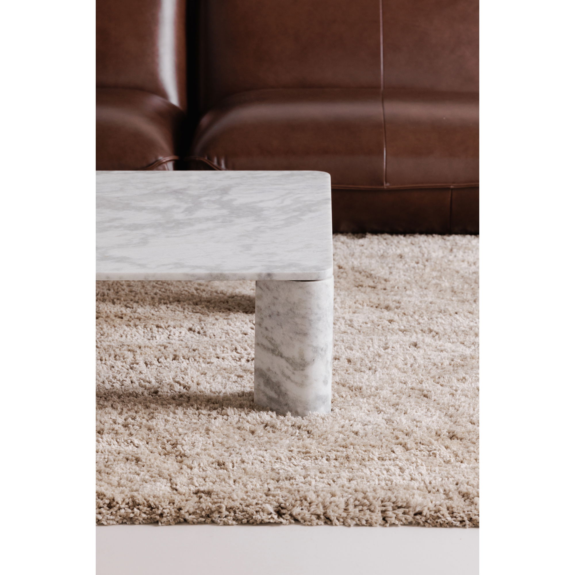 Segment Coffee Table Ashen Grey, by Moe's Home, 35.5" width x 13" height x 35.5" depth View 5