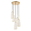 Vanier 5 Light Cluster Pendant, by Uttermost, 9.62" height x 14" diameter thumbnail 6