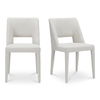 Joyce Dining Chair Beige-set Of Two, by Moe's Home, 18.5" width x 33.9" height x 22.6" depth thumbnail 1