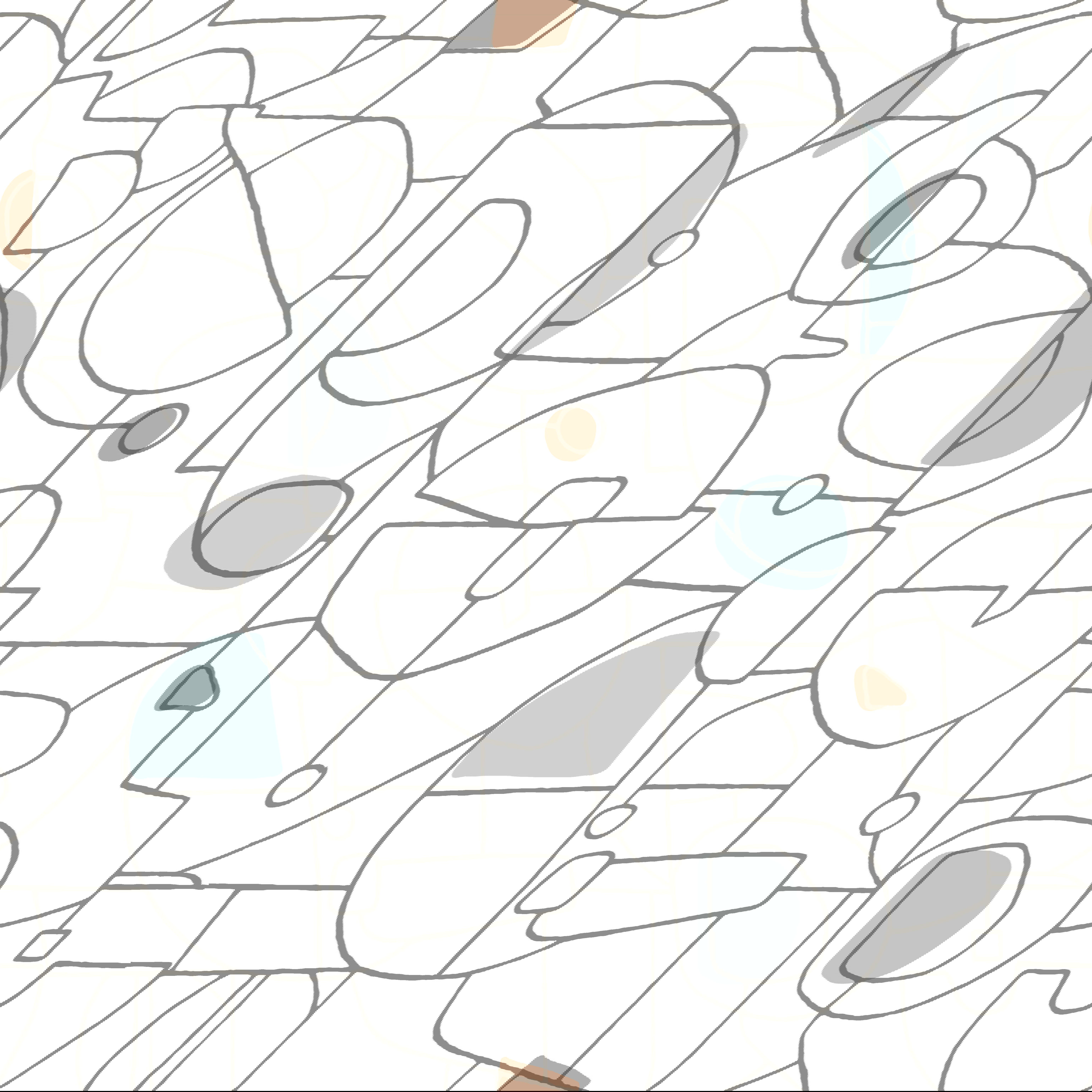 Fauvist Blue & Brown Peel & Stick Wallpaper Fauvist Blue & Brown Peel & Stick Wallpaper large image