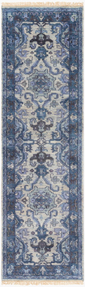Zeus Handmade Rug, by Surya, 8' length x 2'6" width