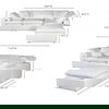 Terra Condo Dream Modular Sectional Cream White thumbnail 6