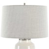 Odawa White Farmhouse Table Lamp, by Uttermost, 1'5" width x 2'1.75" height x 1'5" depth thumbnail 6
