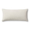 Jean Stoffer x Loloi Ivory Pillow, Decorative Pillow, 12" length x 27" width thumbnail 1