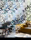 Kinetic Tropical Blue & Grey Peel & Stick Wallpaper thumbnail 2