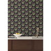 Meadow Flowers Black & Rose Gold Metallic Wallpaper thumbnail 2