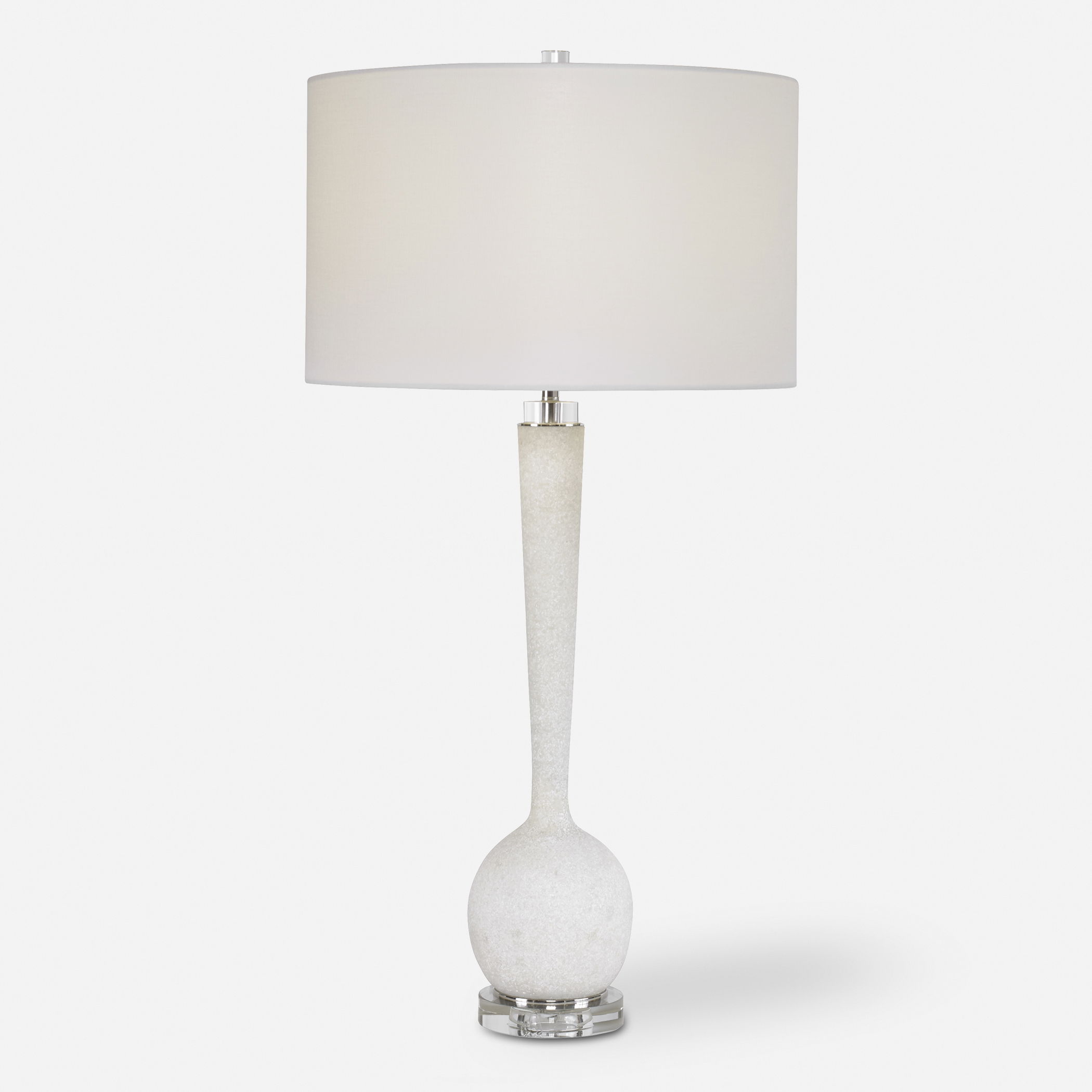 Kently White Marble Table Lamp large image 