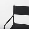 Direttore Backless 44.1in Seat Bar Stool | Black Leather with Black Iron, Counter & Bar Stool by Mercana, 19.3" length x 20" width x 44.1" height thumbnail 7
