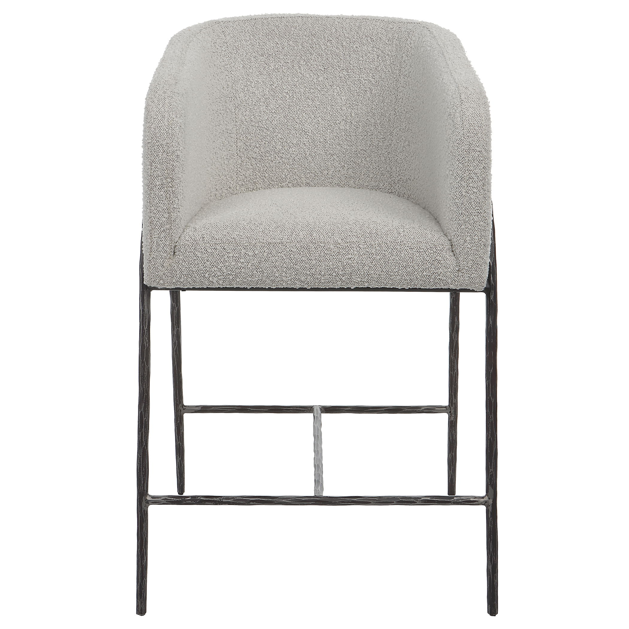 Jacobsen Gray 27' Counter Stool, Furniture by Uttermost, 23" width x 38.5" height x 23" depth View 1