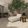 Lirio Outdoor Chaise Cream, Chaise Lounges & Daybed by Moe's Home, 39" width x 31.5" height x 78" depth thumbnail 7