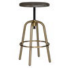 Revolve Brass Counter Stool, Counter & Bar Stool by Uttermost, 17" width x 24" height x 17" depth thumbnail 6