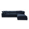 Clay Lounge Modular Sectional, Sectional Sofa by Moe's Home, 133.5" width x 32" height x 89" depth thumbnail 1