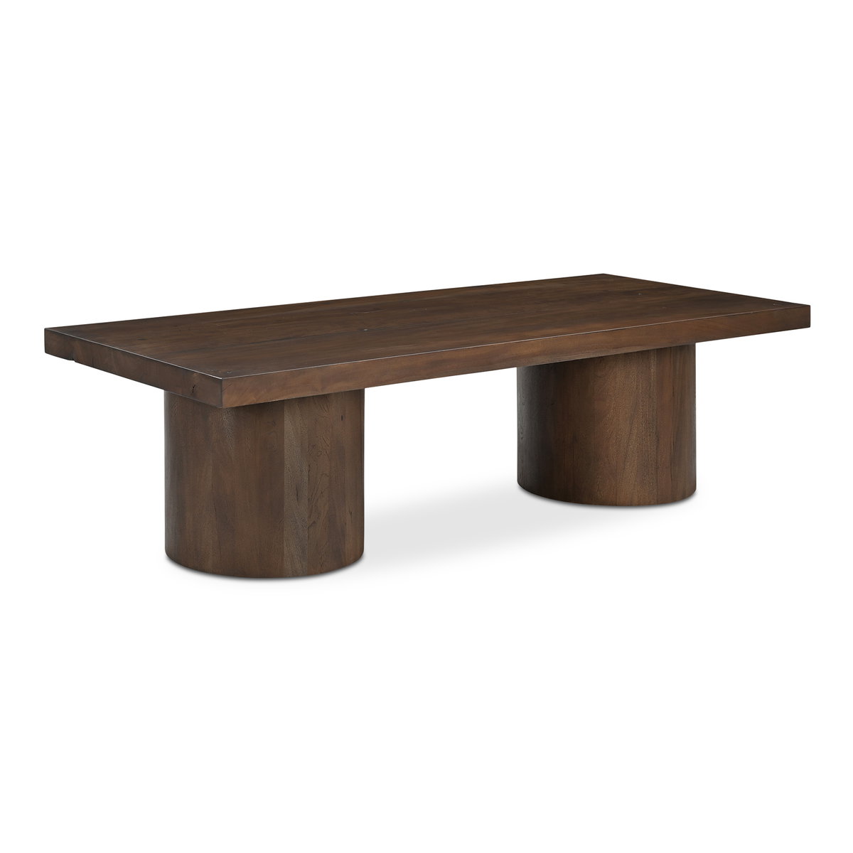 Hadley Coffee Table Warm Brown, by Moe's Home, 60" width x 16" height x 24" depth View 2