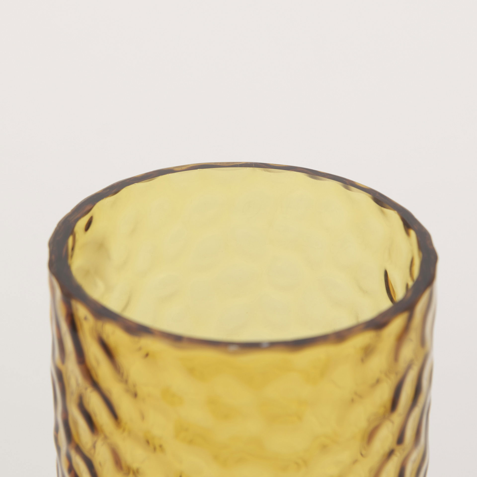 Jolene Tall  Amber Glass Vase large image 