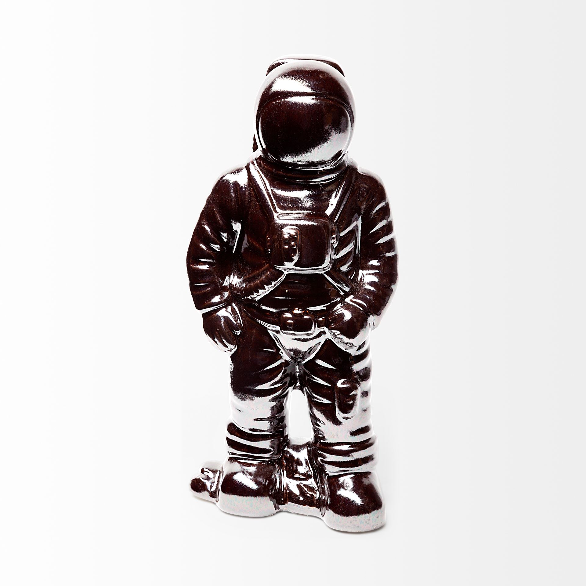 Aldrin 4L x 4W Bronze Electroplated Astronaut, Decorative Object by Mercana, 3.94" length x 3.54" width x 10.04" height View 3