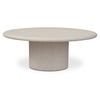 Frida Outdoor Dining Table Cream, Outdoor Table by Moe's Home, 6'6" width x 2'6" height x 4' depth thumbnail 1