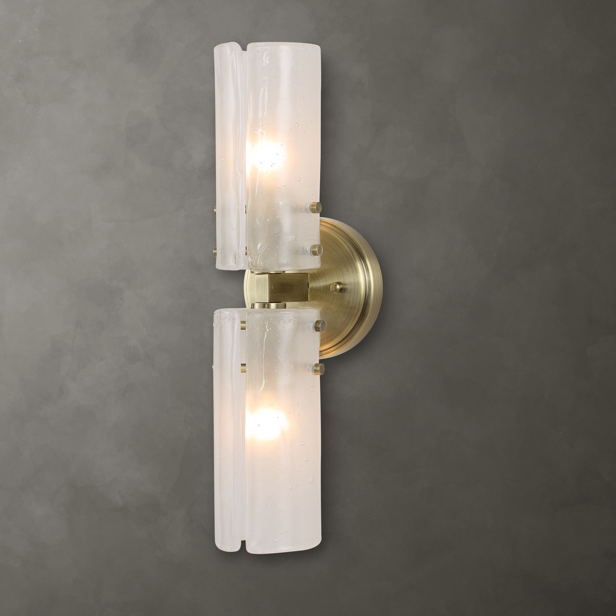 Mistie 2 Light Glass Sconce large image 