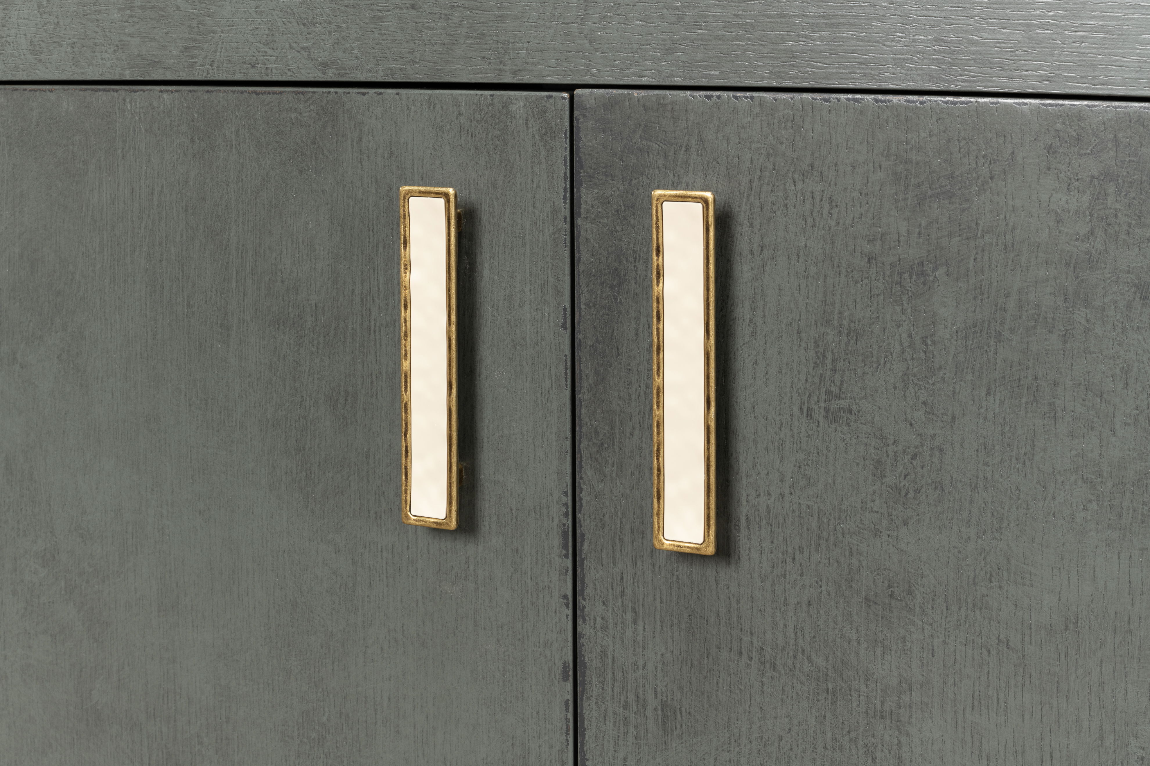 Blanco 4 Door Buffet, Stone Grey large image 