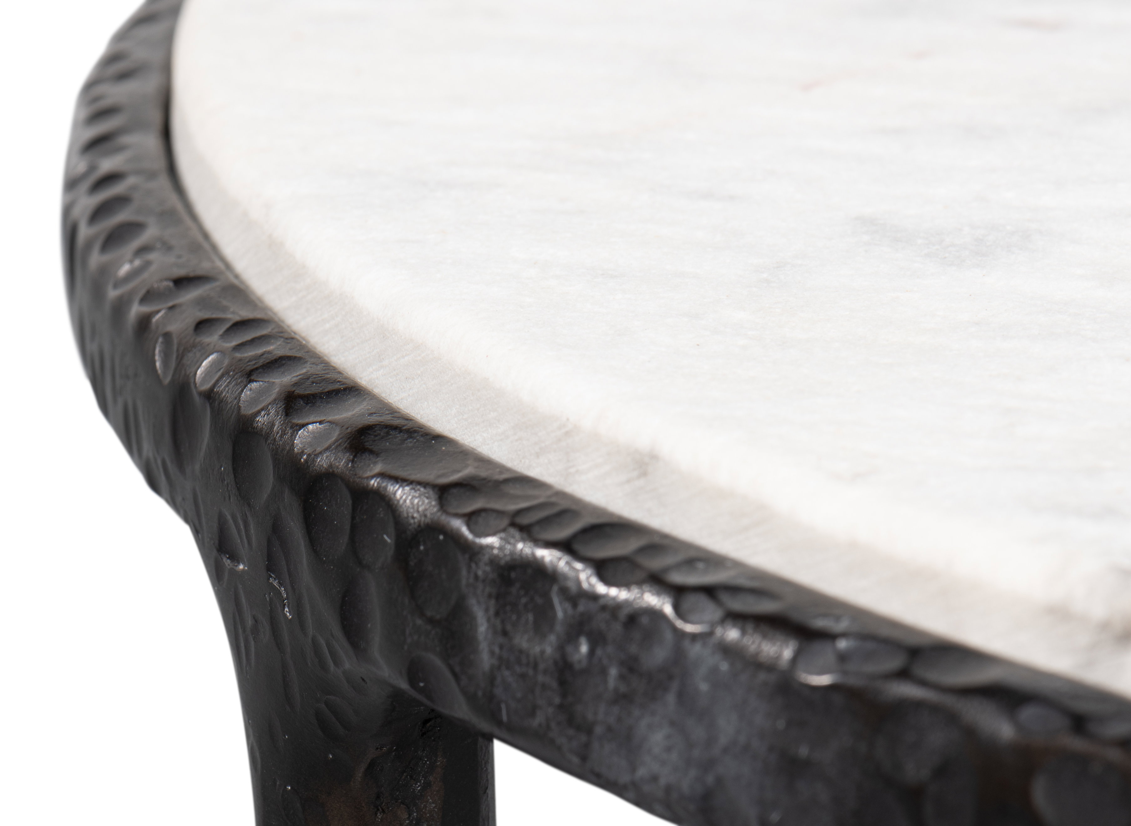 Dakor Round Side Table, Side & End Table by Sarreid, 24" length x 24" width x 22" height View 12
