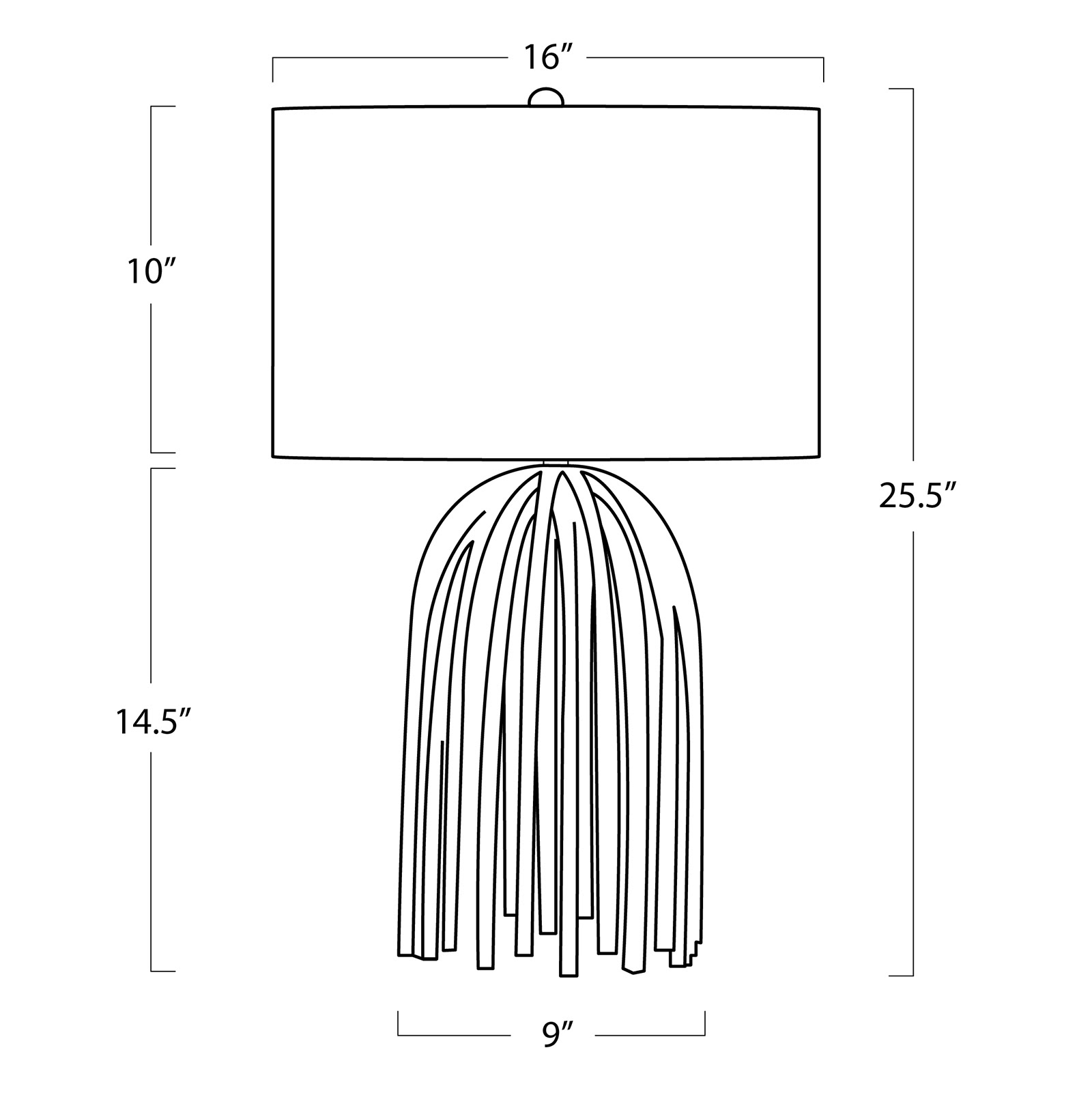 Online Designer Bedroom Webbed Table Lamp