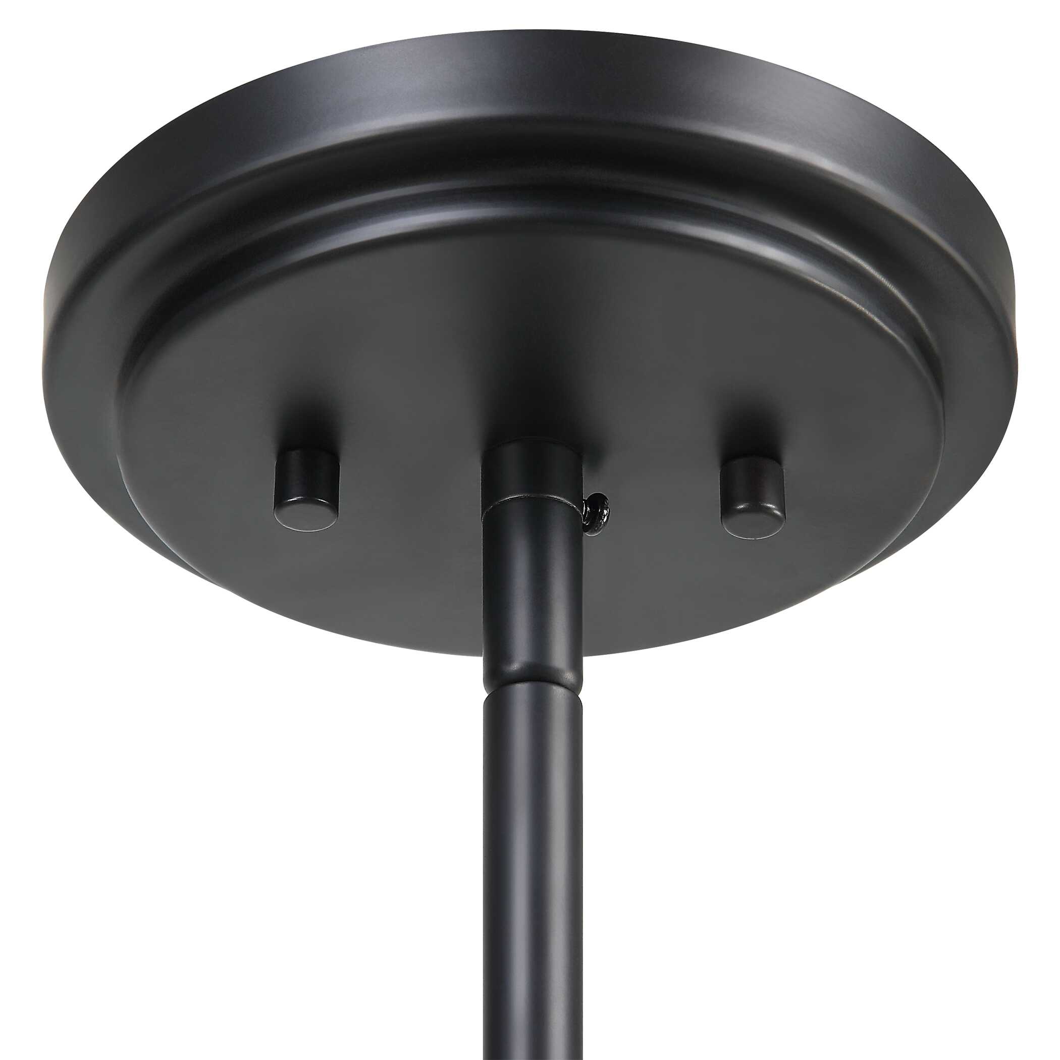 Suva 4 Light Black Rope Pendant, Ceiling Light by Uttermost, 28" width x 16.25" height x 28" diameter View 8