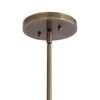 Calix Large Blown Glass 1 Light Pendant, by Uttermost, 1'3.75" width x 1'11" height x 1'3.75" diameter x 1'3.75" depth thumbnail 5
