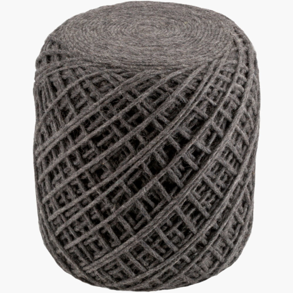 Xena Pouf, Ottoman by Surya, 16" width x 18" height