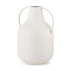 Treva Tall White with Black Speckles Metal Vase thumbnail 0