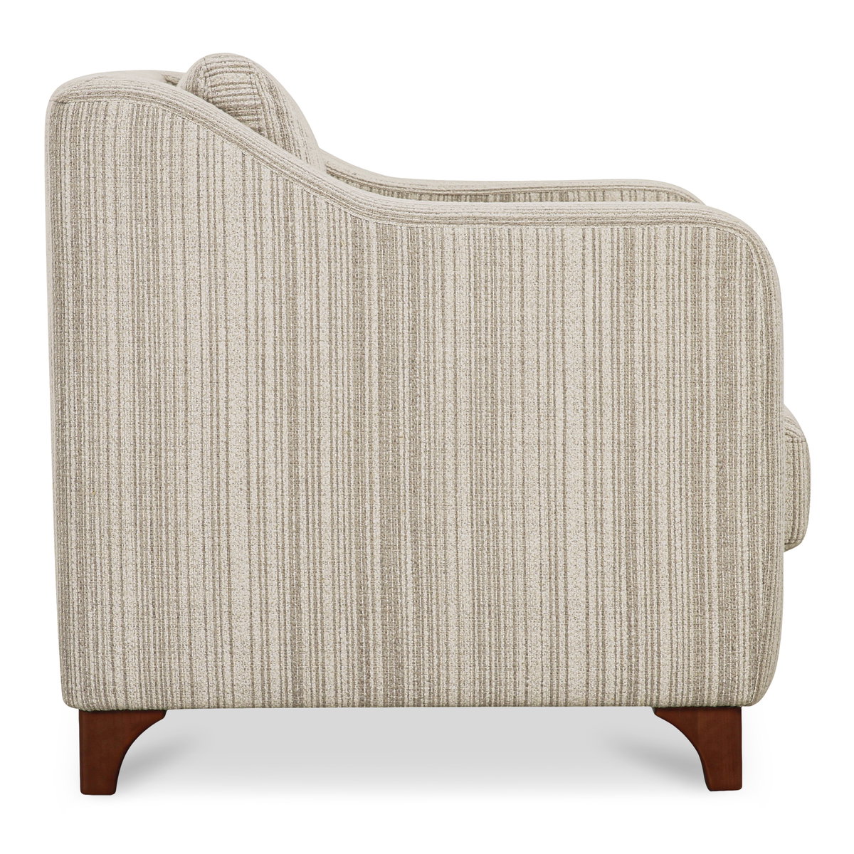 Hewitt Accent Chair Beige Stripe, by Moe's Home, 32" width x 31.5" height x 32" depth View 4