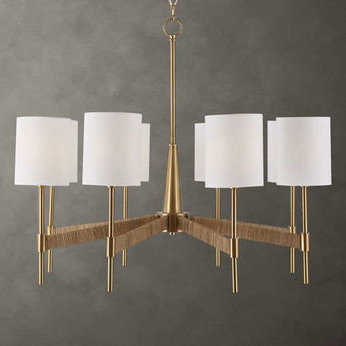 Lautoka Rattan 8 Light Chandelier