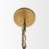 Karina 24' Round Brass-tone Hammered Metal Dome  Pendant Light thumbnail 4