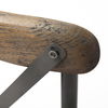 Etienne I Brown Solid Wood Seat Grey Iron Frame Dining Chair thumbnail 8