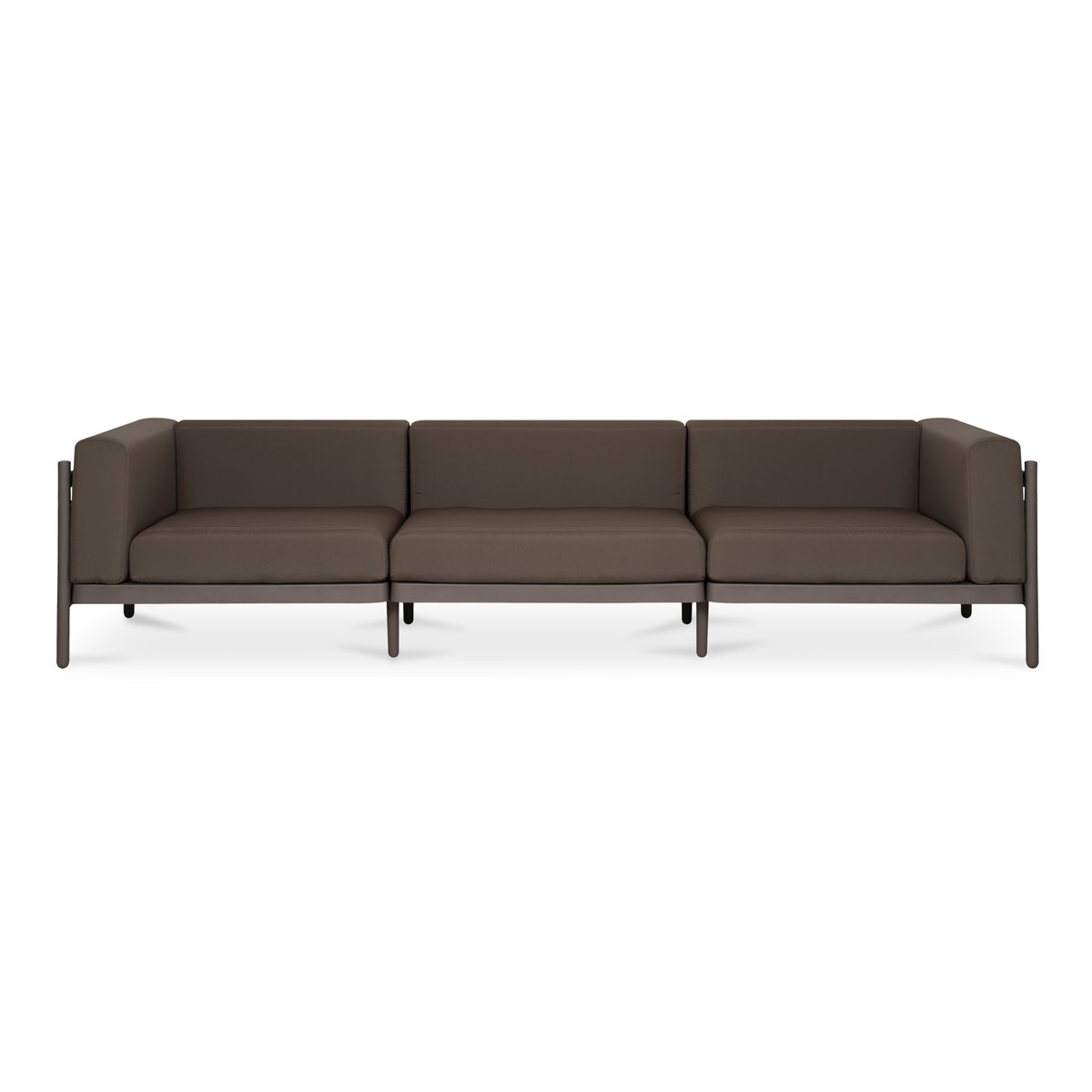 Suri Outdoor 3-seat Sofa, Sofas & Sectional by Moe's Home, 109" width x 26.2" height x 28.7" depth View 1
