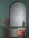 Coral Leaves Blue & Aqua Wallpaper, by York Wall, 27' length x 2'3" width x 0.02" depth thumbnail 3