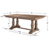 Stratford Salvaged Wood Dining Table, by Uttermost, 76" width x 30" height x 43" depth thumbnail 3