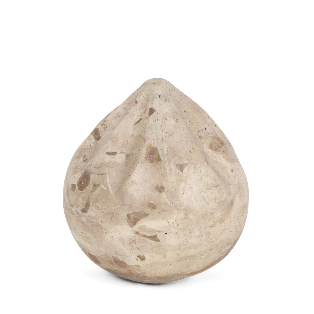 Caprie Small Beige Marble Decorative Juice Squeezer, Decorative Object by Mercana, 3.16" length x 3.16" width x 3.35" height View 1
