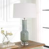 Imperia Aqua Gray Table Lamp, by Uttermost, 17" width x 30" height x 17" depth thumbnail 2