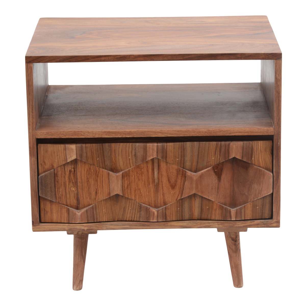 O2 Nightstand Natural, by Moe's Home, 22" width x 22" height x 16" depth View 1