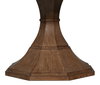 Giselle Jupe Table  Medium  Light Mink, by Sarreid, 4'7" length x 4'7" width x 2'6" height thumbnail 6